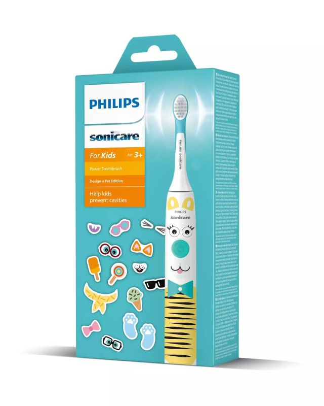Щетка зубная электр. Philips Philips Sonicare For Kids для детей , насадок-1, 2 комплекта наклеек