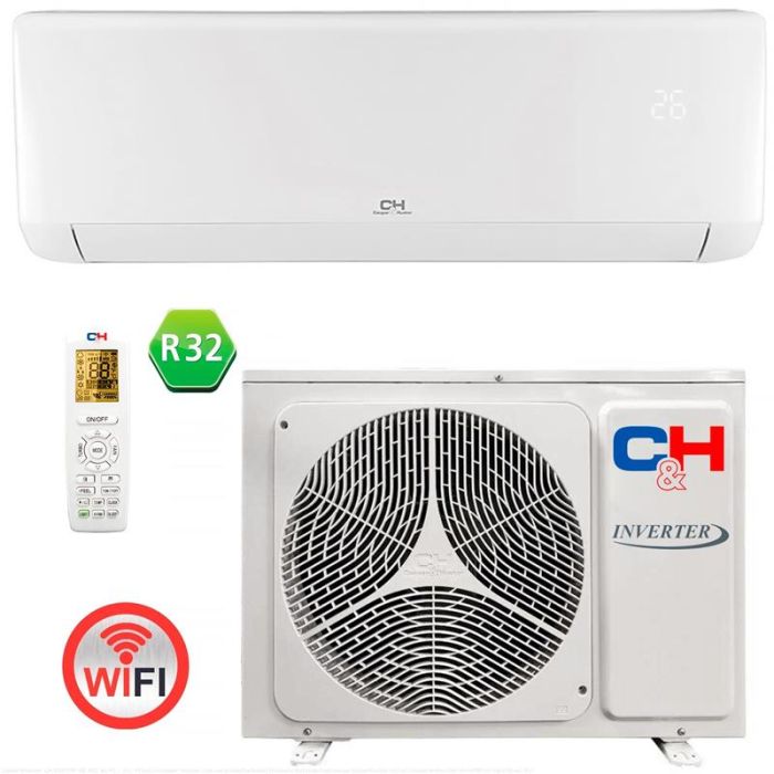 Кондиционер Cooper&Hunter Vital 55м2 инвертор 18000BTU 4.6кВт A++/A+ -15°С Wi-Fi R32 белый