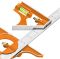 Кутник Neo Tools, 30см, мультикомбінований, транспортир, рівень, тримач алюміній