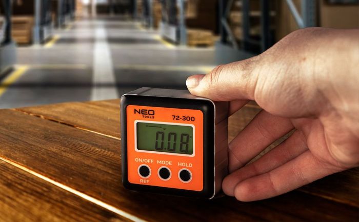 Угломер Neo Tools, ±0.1град, 4 единицы измерений, магнит