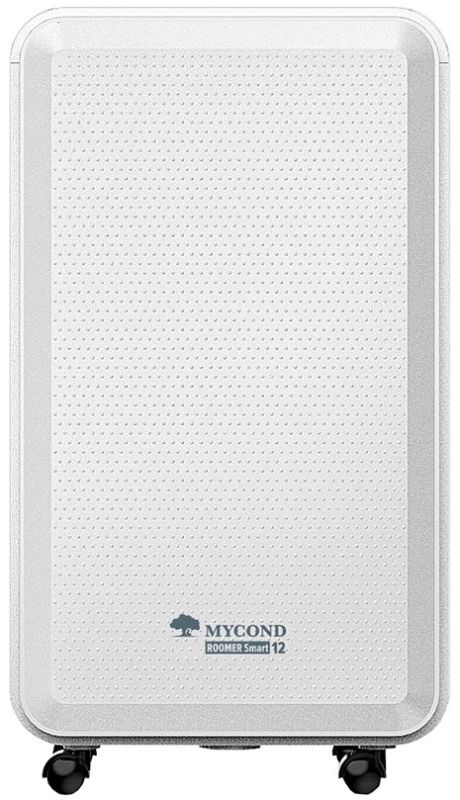 Осушувач повітря MYCOND ROOMER SMART 12, 12л.на добу, 25м.кв  , 120м3/год, 190Вт, дисплей, ел.кер-ня, іонізація, Wi-Fi, таймер, авто вимк., білий