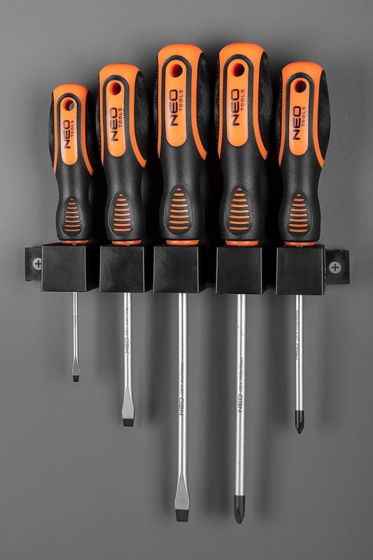Отвертки Neo Tools, набор 5шт, SL, PH, сталь CrV