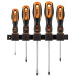 Отвертки Neo Tools, набор 5шт, SL, PH, сталь CrV