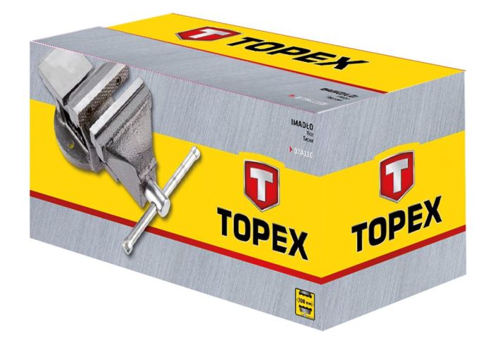 Тиски TOPEX, поворотное, чугунное, 100мм, 5.3кг