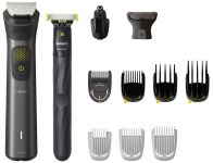Триммер Philips Series 9000 для бороды, усов,головы, тела, акум., насадок-13, сталь, серый