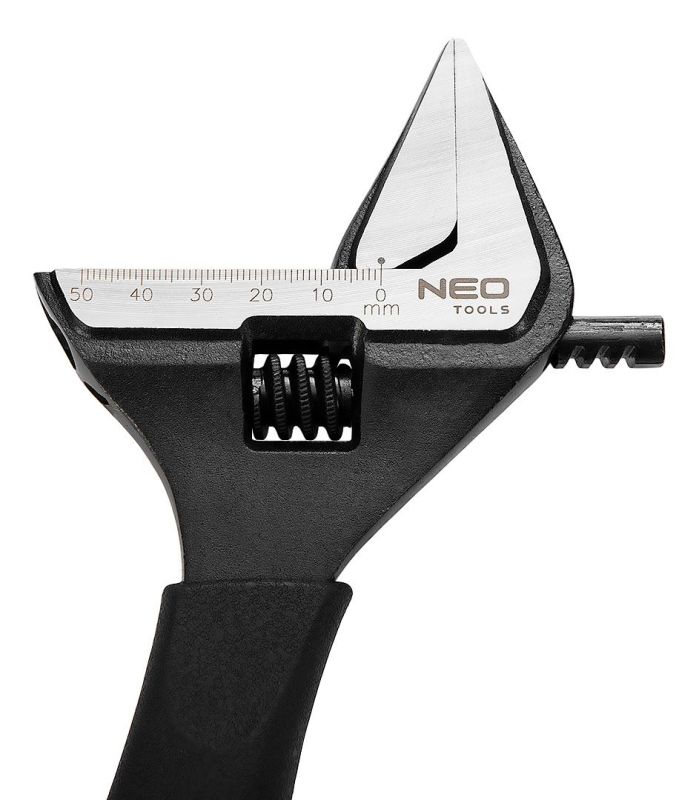 Ключ разводной Neo Tools, кованый, CrV, 250мм, рабочий диапазон 0-50мм