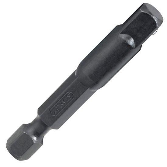 Переходник Stanley Expert, 1/4" квадрат на шестигранник 1/4", 50мм