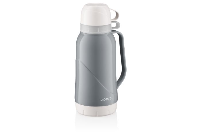 Термос Ardesto Gemini Gourmet, 1800мл, пластик, боросиликатное стекло, синий