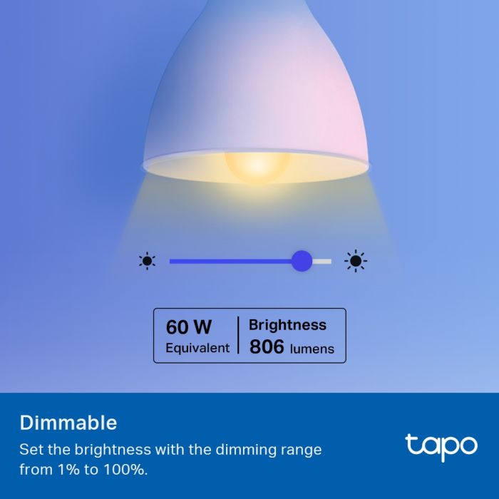 Умная многоцветная Wi-Fi лампа TP-LINK Tapo L530E 2шт N300