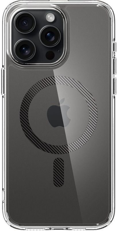 Чохол Spigen для iPhone 15 Pro, Ultra Hybrid MagFit, Carbon Fiber