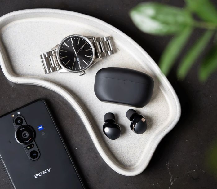 Наушники TWS Sony WF-1000XM5 BT 5.3, ANC, Hi-Res, IPX4, SBC, AAC, LDAC, LC3, Mic, Черный