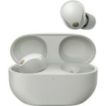 Навушники TWS Sony WF-1000XM5 BT 5.3, ANC, Hi-Res, IPX4, SBC, AAC, LDAC, LC3,  Сріблястий