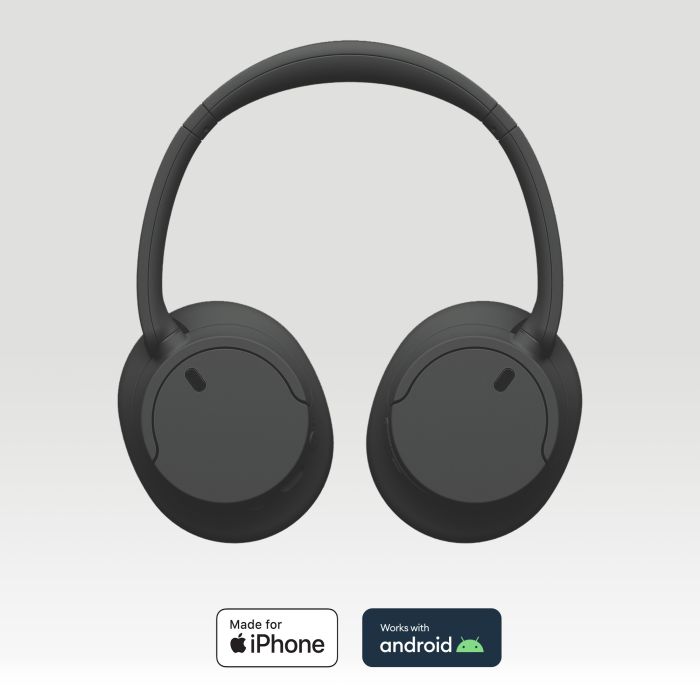 Наушники Over-ear Sony WH-CH720N BT 5.2, ANC, SBC, AAC, Wireless, Mic, Черный