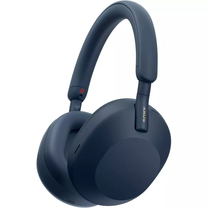 Наушники Over-ear Sony WH-1000XM5 BT 5.2, ANC, Hi-Res, AAC, LDAC, Wireless, Mic, Синий