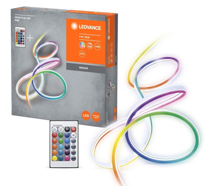Лента светодиодная LEDVANCE NEON FLEX 4W, 2M RGB USB RC