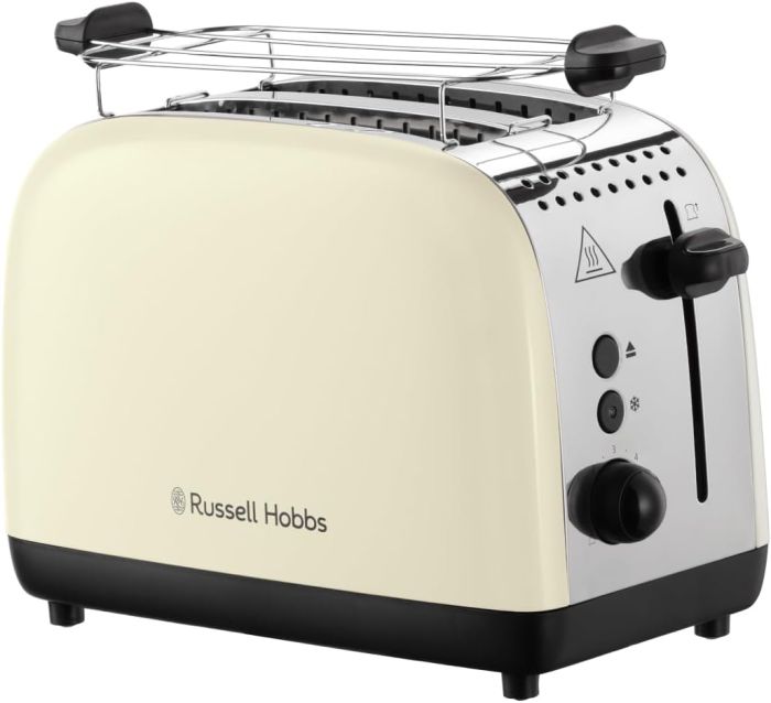 Тостер Russell Hobbs Colours Plus 1600Вт, підігрів, розморожування, метал., бежевий