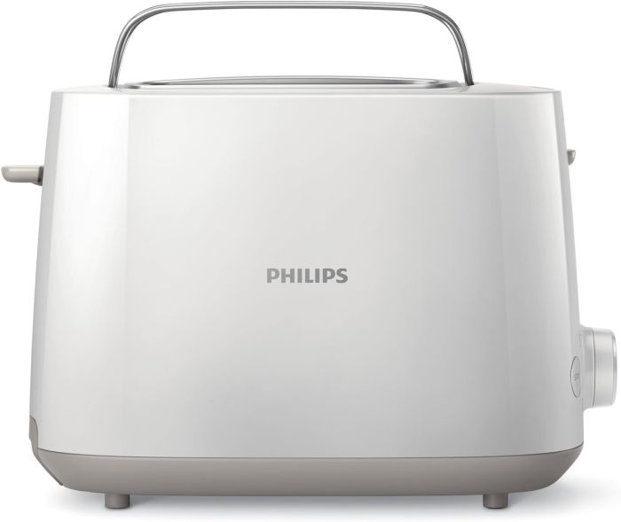 Тостер Philips Daily Collection 830Вт, пластик, белый