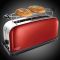 Тостер Russell Hobbs Classic 1100Вт, довгі слоти, метал, червоний