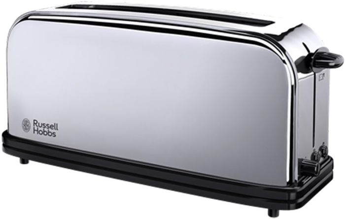 Тостер Russell Hobbs Chester 1000Вт, длинные слоты, металл, серебристый