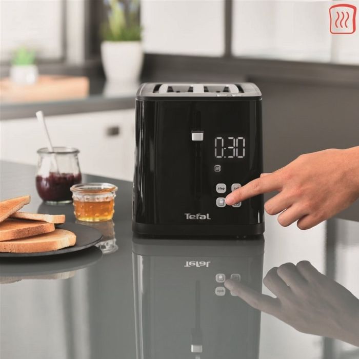Тостер Tefal Digital 850Вт, LED дисплей, пластик, черный