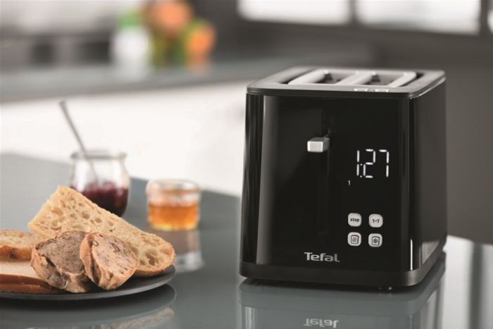 Тостер Tefal Digital 850Вт, LED дисплей, пластик, черный