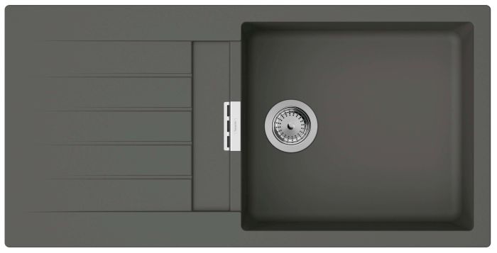 Набор для кухни Hansgrohe , гранитная мойка S520-F480 + смес. Focus M41, серый камень-сталь