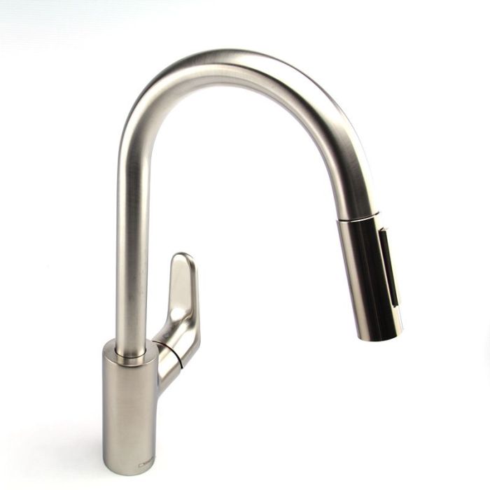 Набор для кухни Hansgrohe , гранитная мойка S520-F480 + смес. Focus M41, серый камень-сталь