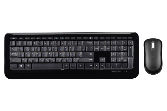 Комплект клавіатура та миша Microsoft  Desktop 850 WL, EN/UK/RU, чорний