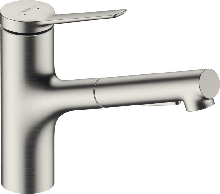 Набор для кухни Hansgrohe , гранитная мойка S520-F345 + смес. Zesis M33, серый камень-сталь