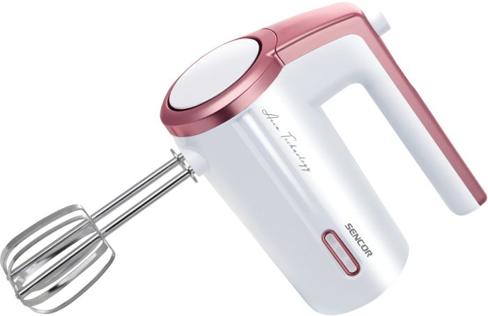 Миксер Sencor ручной Accu technology, 50Вт, насадки-2, беспроводной, USB-C, белый