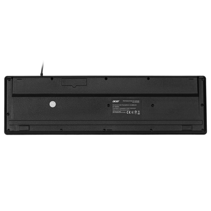 Клавиатура мембрана Acer OKW020, 104key ,USB-A, EN/UKR/RU,чёрный