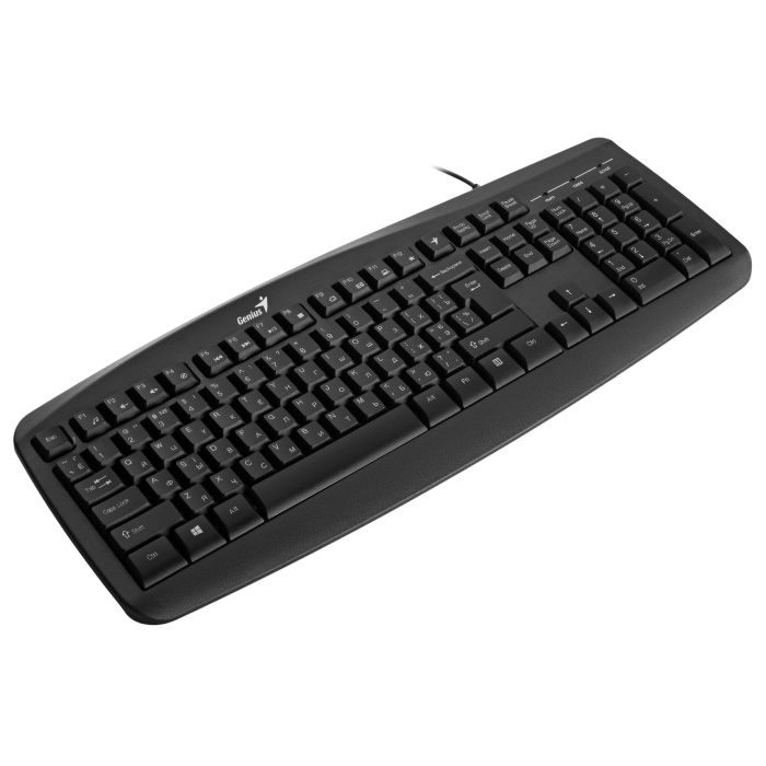 Комплект клавіатура та миша Genius KM-200, EN/UKR/RU, чорний