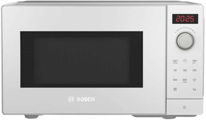 Мікрохвильова піч Bosch, 20л, електр. керув., 800Вт, білий