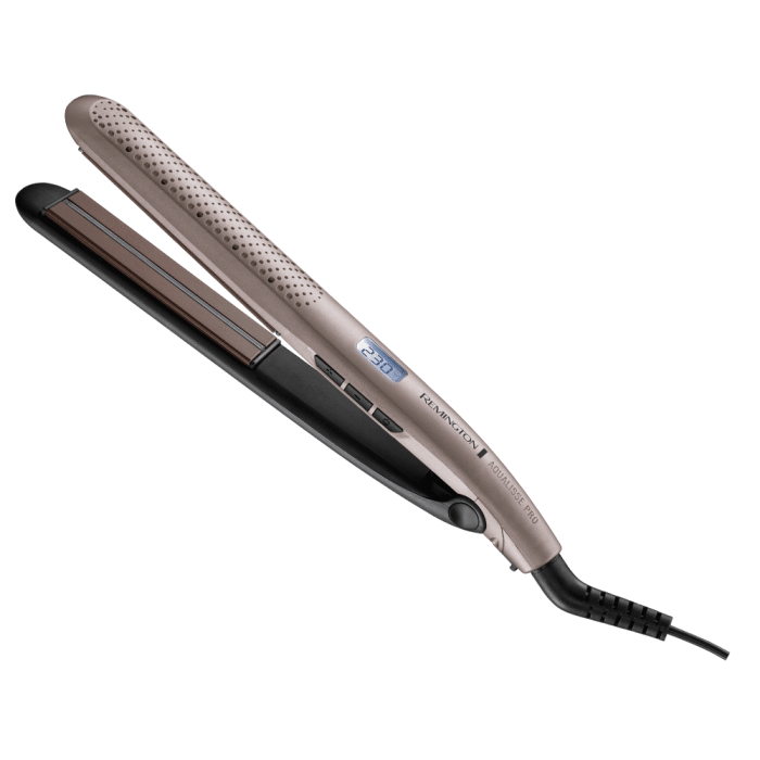 Випрямитель Remington Aqualisse PRO, 230Вт, темп.режимов-10, дисплей, керамика, серебристый