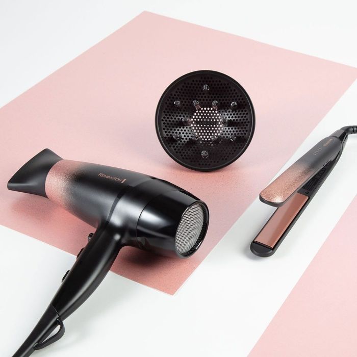 Випрямляч Remington Rose Shimmer, темп.режимів-5, 150-230С, кераміка, чорно-золотий