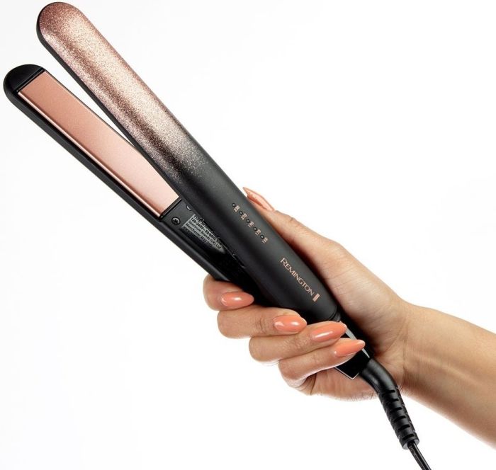 Випрямляч Remington Rose Shimmer, темп.режимів-5, 150-230С, кераміка, чорно-золотий
