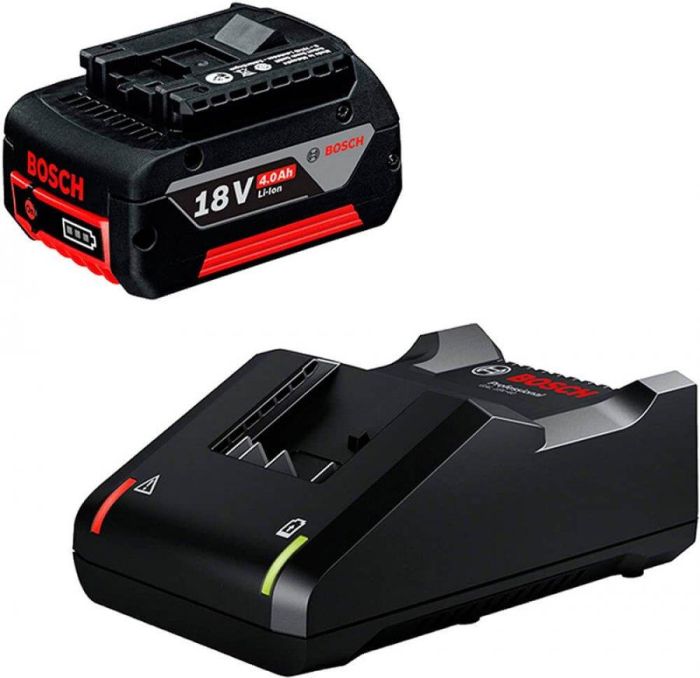 Набор аккумулятора и зарядного устройства Bosch GBA, 18В, 1х4.0А·час, ЗУ GAL 18В-40