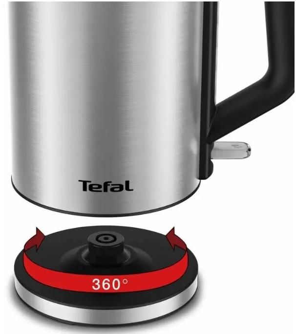 Электрочайник Tefal Bronx Electric 1.7л, нержав. сталь, серый