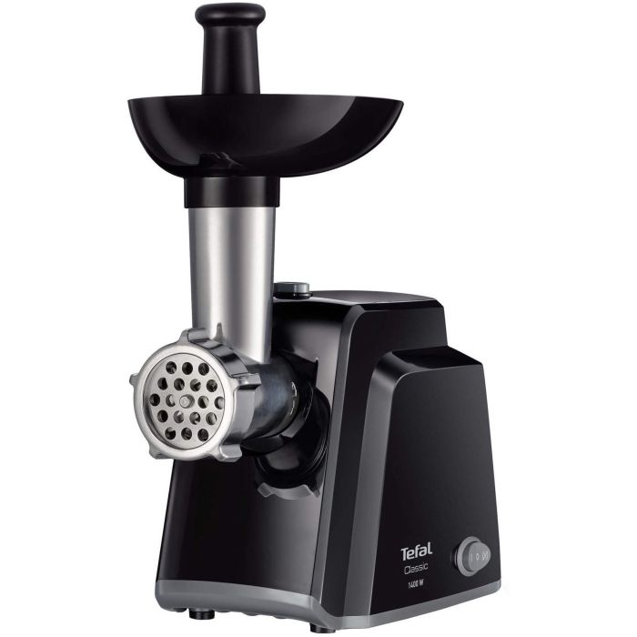 Мясорубка Tefal Classic, 1400Вт, 1.7кг/мин, 2 решетки, насадка для колбас, пластик, черный
