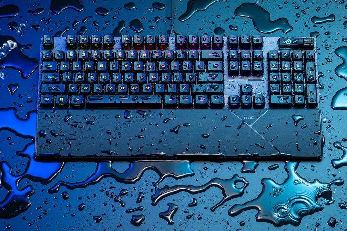 Клавиатура механическая ASUS ROG Strix Scope II, 105key, RX Red, USB-A, EN/RU/UK, RGB, чёрный