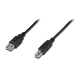 Кабель DIGITUS USB-A > USB-B синхронізації, 1.8м, чорний