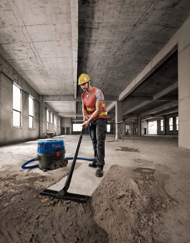 Пылесос профессиональный Bosch GAS 12-25 PL, 1350Вт, 200мБар, контейнер 25л, НЕРА Н13, 9кг
