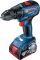 Шуруповерт-дрель аккумуляторный Bosch GSR 18 V-50, 18В 2x2Ач, 50Нм,20+1, 460/1800об/мин, 1кг