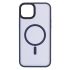 Чохол 2Е Basic для iPhone 15 Plus, Soft Touch MagSafe Cover, синій темний