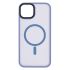 Чохол 2Е Basic для iPhone 15 Plus, Soft Touch MagSafe Cover, синій світлий