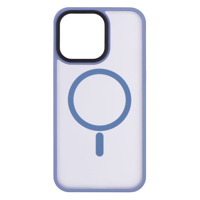 Чехол 2Е Basic для iPhone 15 Ultra, Soft Touch MagSafe Cover, синий светлый