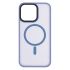 Чохол 2Е Basic для iPhone 15 Ultra, Soft Touch MagSafe Cover, синій світлий
