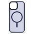 Чехол 2Е Basic для iPhone 15, Soft Touch MagSafe Cover, синий темный