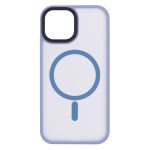 Чохол 2Е Basic для iPhone 15, Soft Touch MagSafe Cover, синій світлий