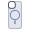 Чохол 2Е Basic для iPhone 15, Soft Touch MagSafe Cover, синій світлий